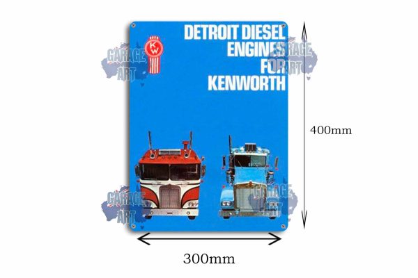 Detroit Diesel Engines for Kenworth Trucks Tin Sign freeshipping - garageartaustralia