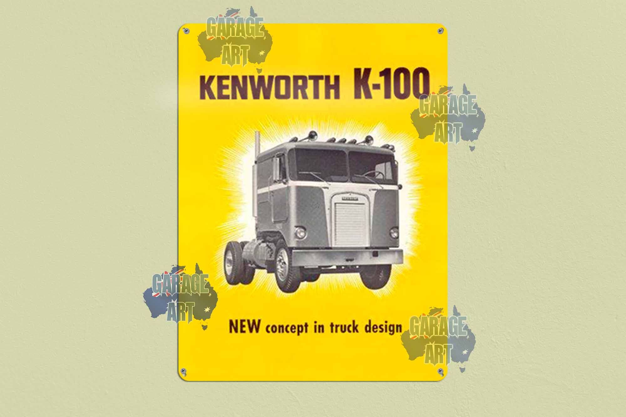 Kenworth  K100 Truck New Concept in Truck Design Tin Sign freeshipping - garageartaustralia