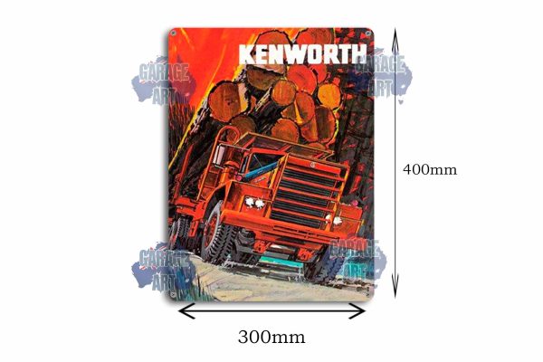 Kenworth Log Hauling Trucks Tin Sign freeshipping - garageartaustralia