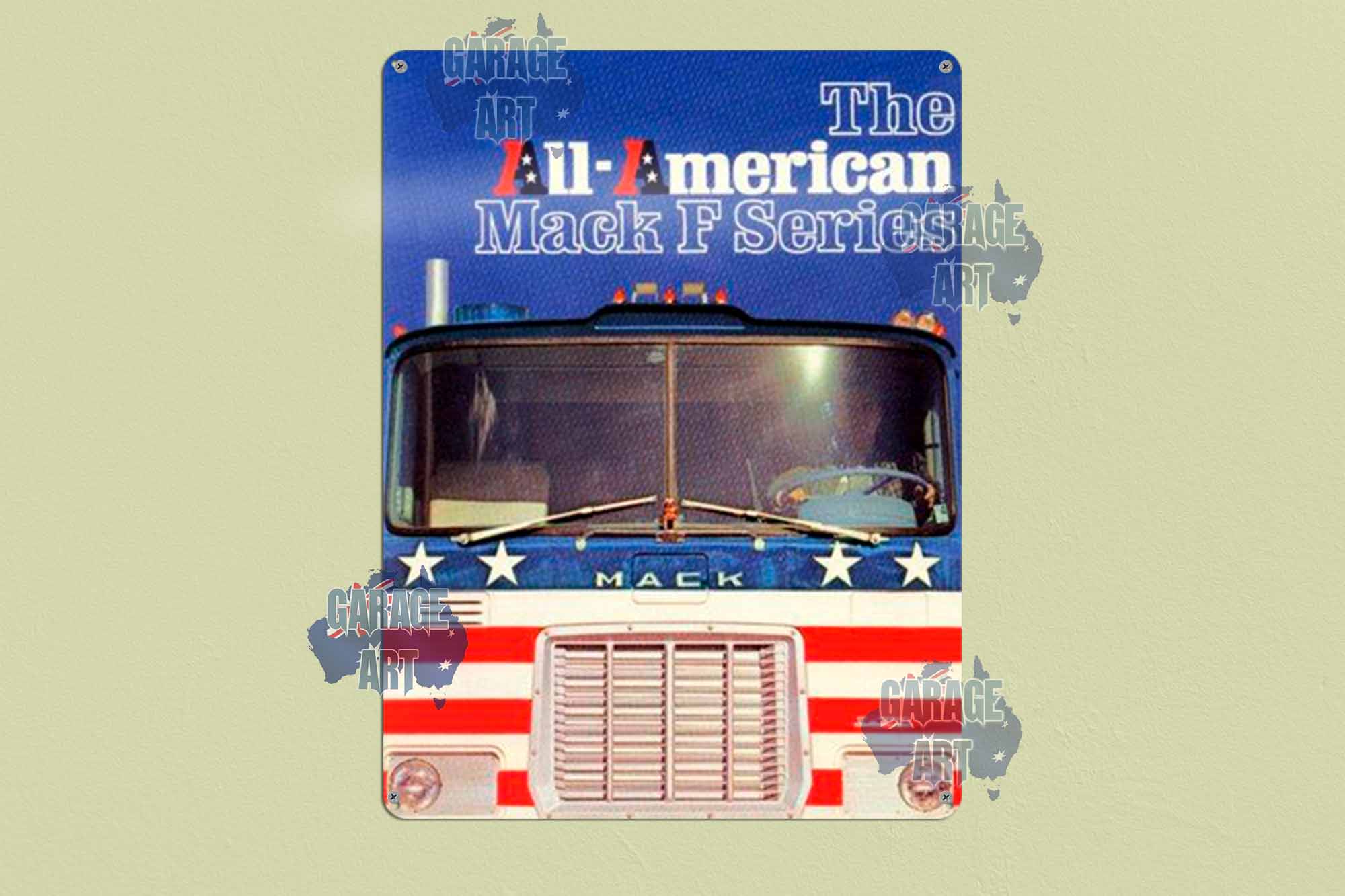 Mack Truck F Series Tin Sign freeshipping - garageartaustralia