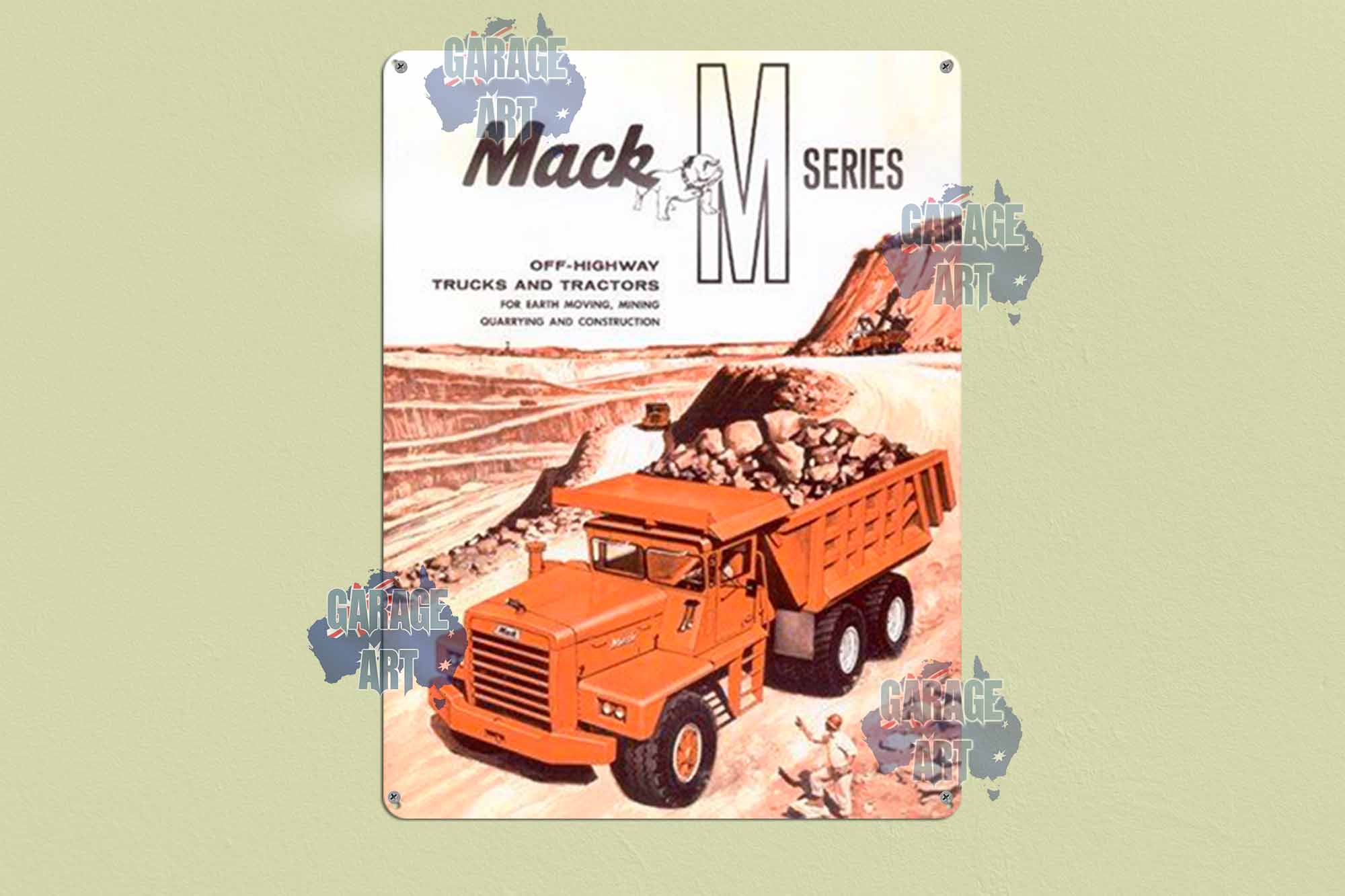 Mack Truck M Series Tin Sign freeshipping - garageartaustralia