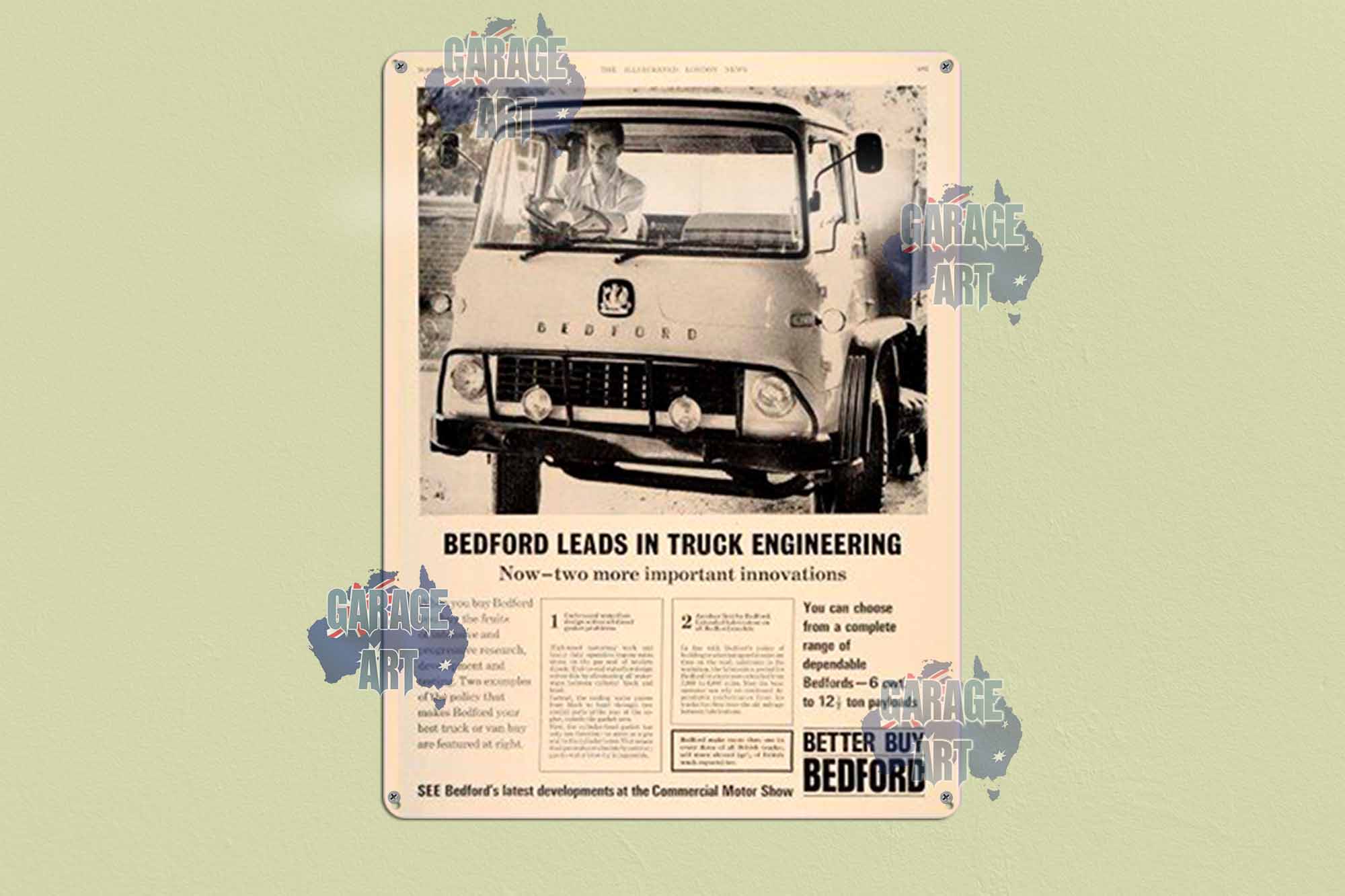 Bedford Trucks a Better Buy Tin Sign freeshipping - garageartaustralia