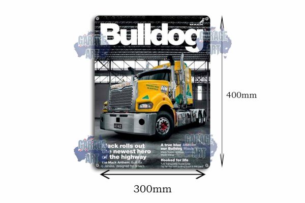 Mack Trucks The New Bulldog Tin Sign freeshipping - garageartaustralia