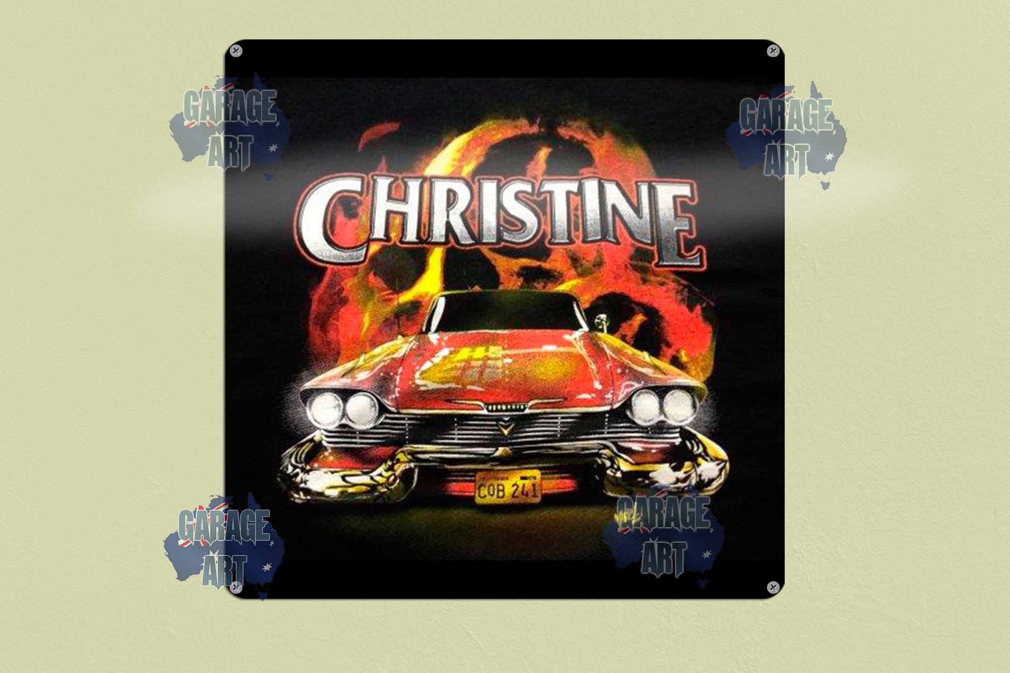 Christine 300mmx300mm Tin Sign freeshipping - garageartaustralia