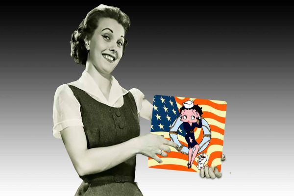 Betty Boop Sailor 300mmx300mm Tin Sign freeshipping - garageartaustralia