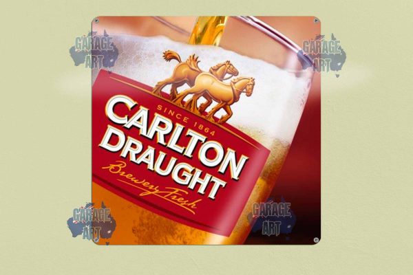 Carlton Brewery Fresh 300mmx300mm Tin Sign freeshipping - garageartaustralia