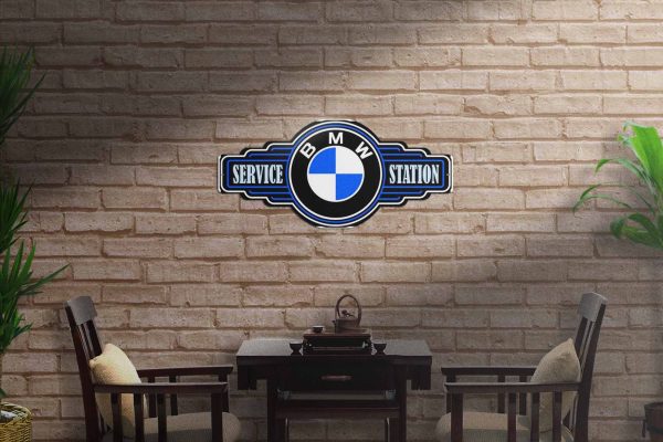 BMW Logo Tin Sign freeshipping - garageartaustralia