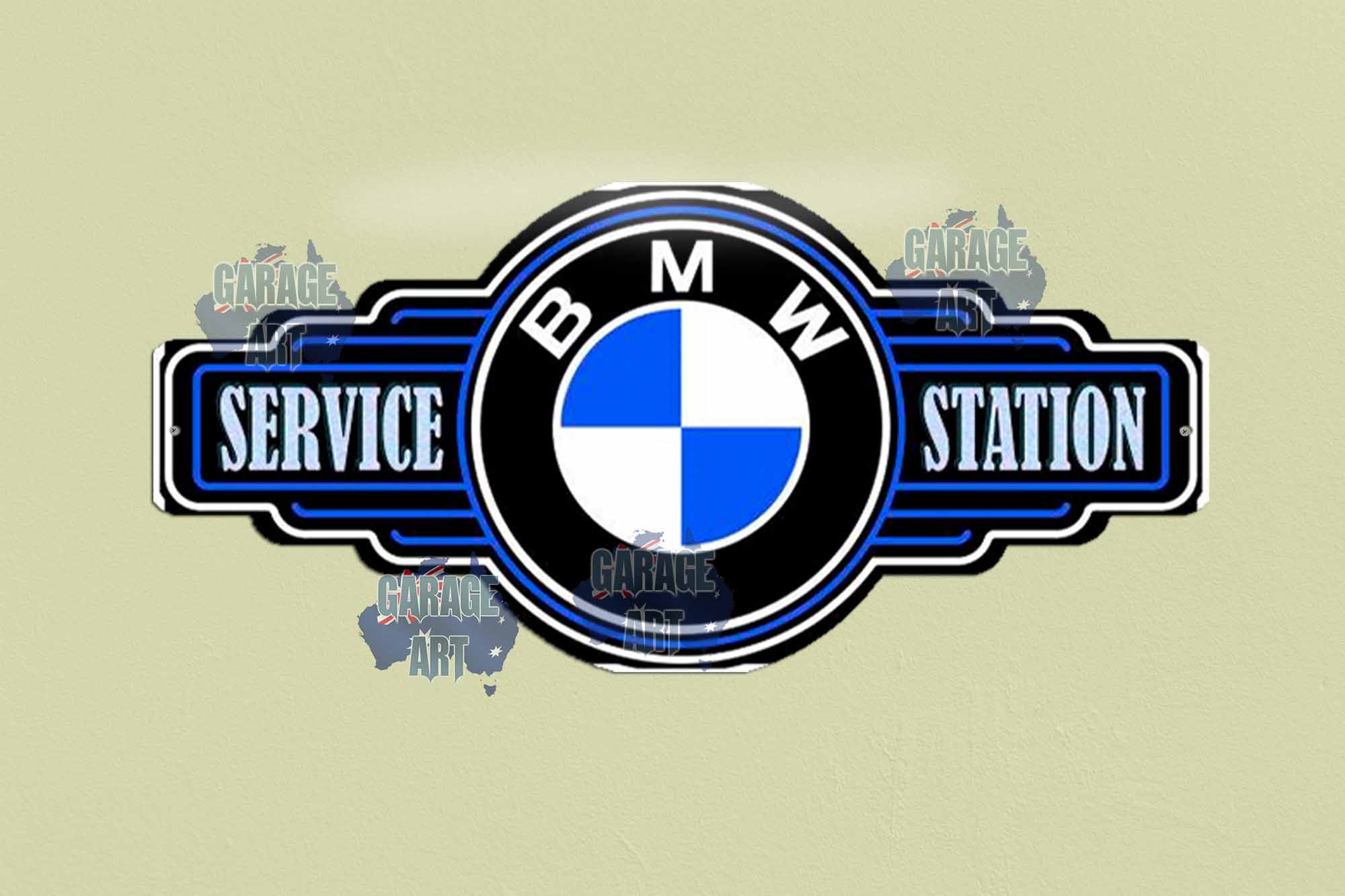 BMW Logo Tin Sign freeshipping - garageartaustralia