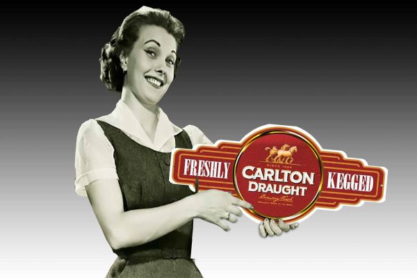 Carlton Draught Brewery Fresh Beer on Keg Tin Sign freeshipping - garageartaustralia