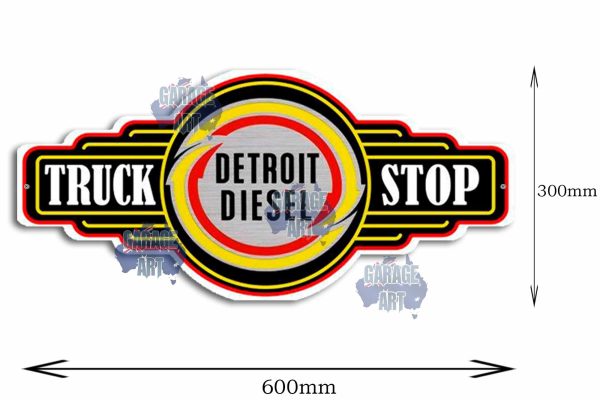 Detroit Disel Tin Sign freeshipping - garageartaustralia