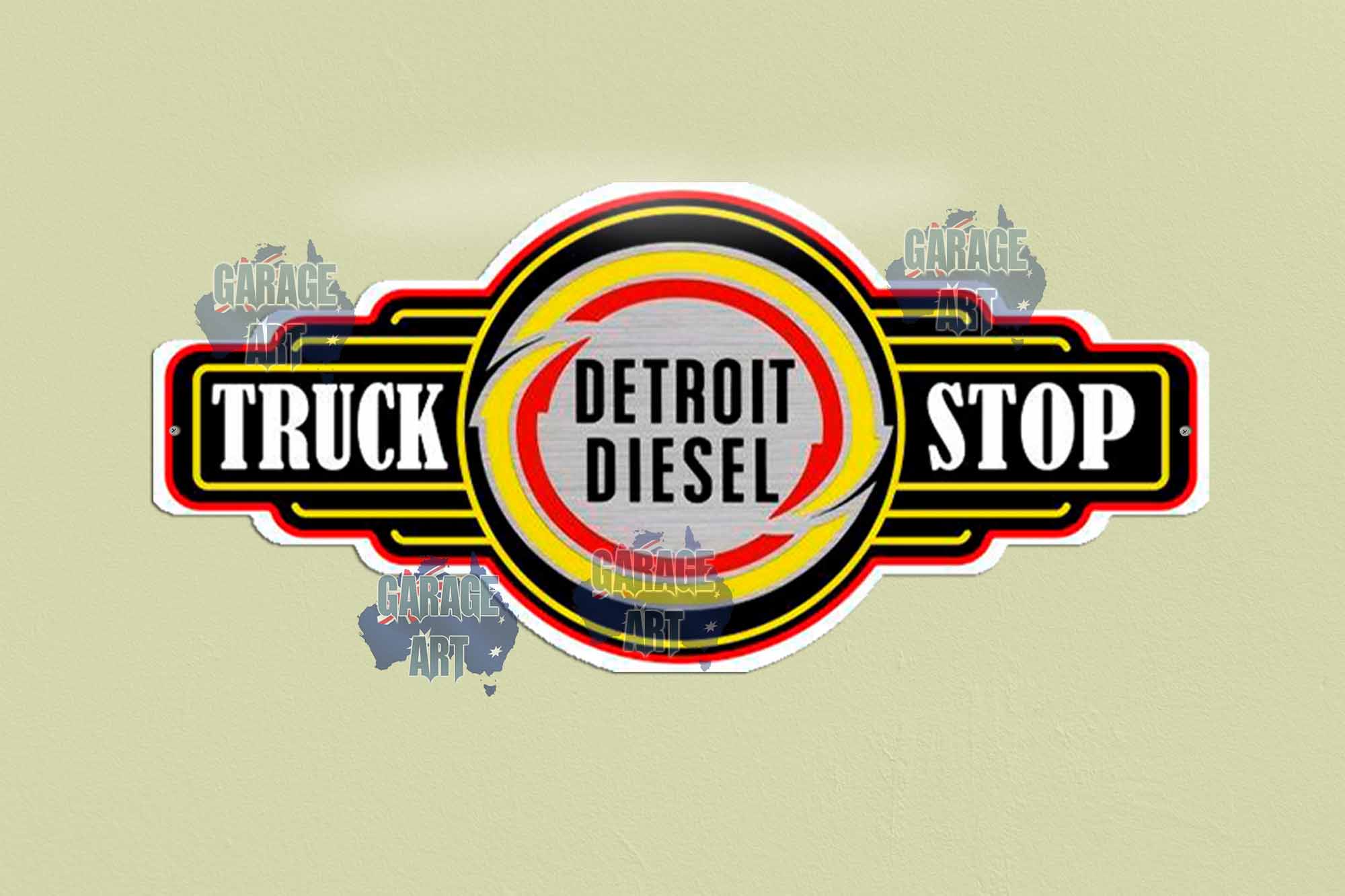 Detroit Disel Tin Sign freeshipping - garageartaustralia