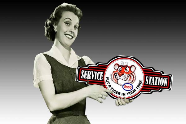 Esso Put a Tiger in Your Tank Service Station Logo Tin Sign freeshipping - garageartaustralia