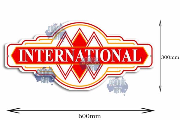 International Trucks old School Logo Tin Sign freeshipping - garageartaustralia
