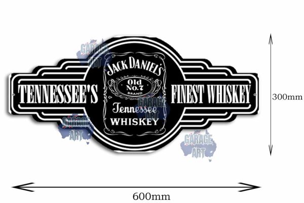 Jack Daniels Old No7 Finest Whiskey Tin Sign freeshipping - garageartaustralia