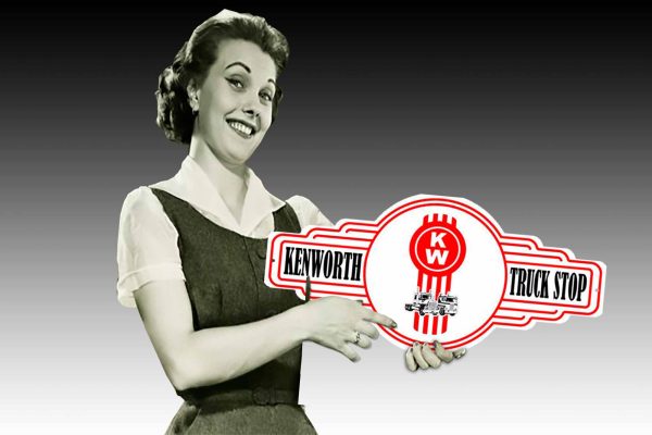 Kenworth KW Keyhole Logo Tin Sign freeshipping - garageartaustralia