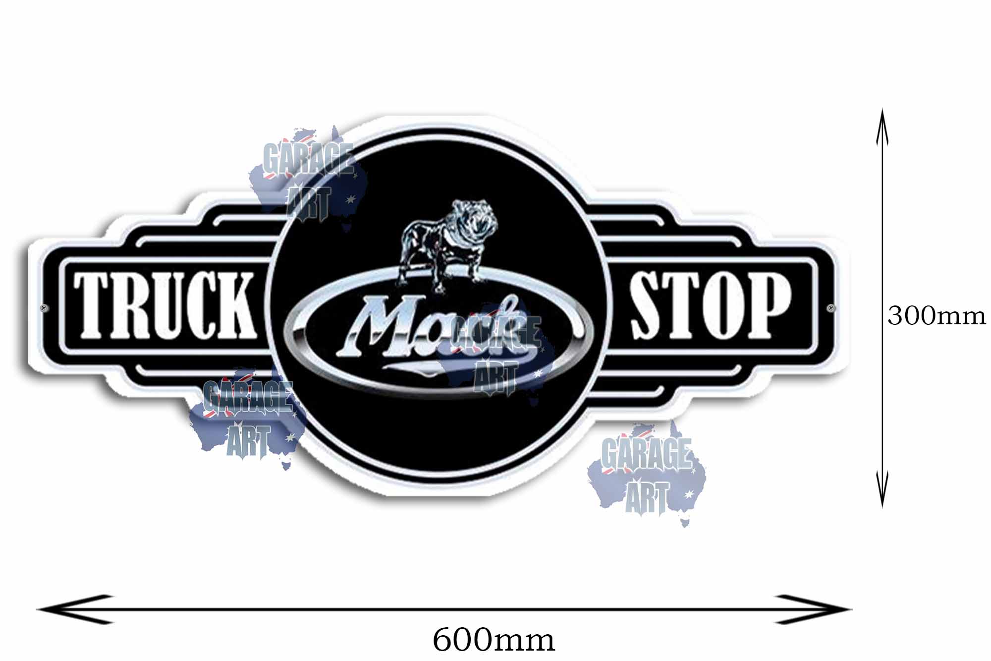 Mack Black Logo Tin Sign – GA