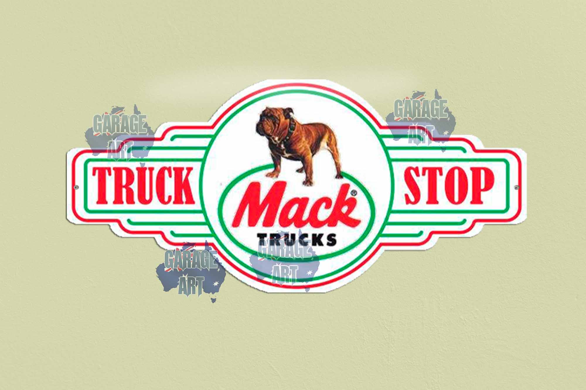 Mack Trucks Logo Tin Sign freeshipping - garageartaustralia