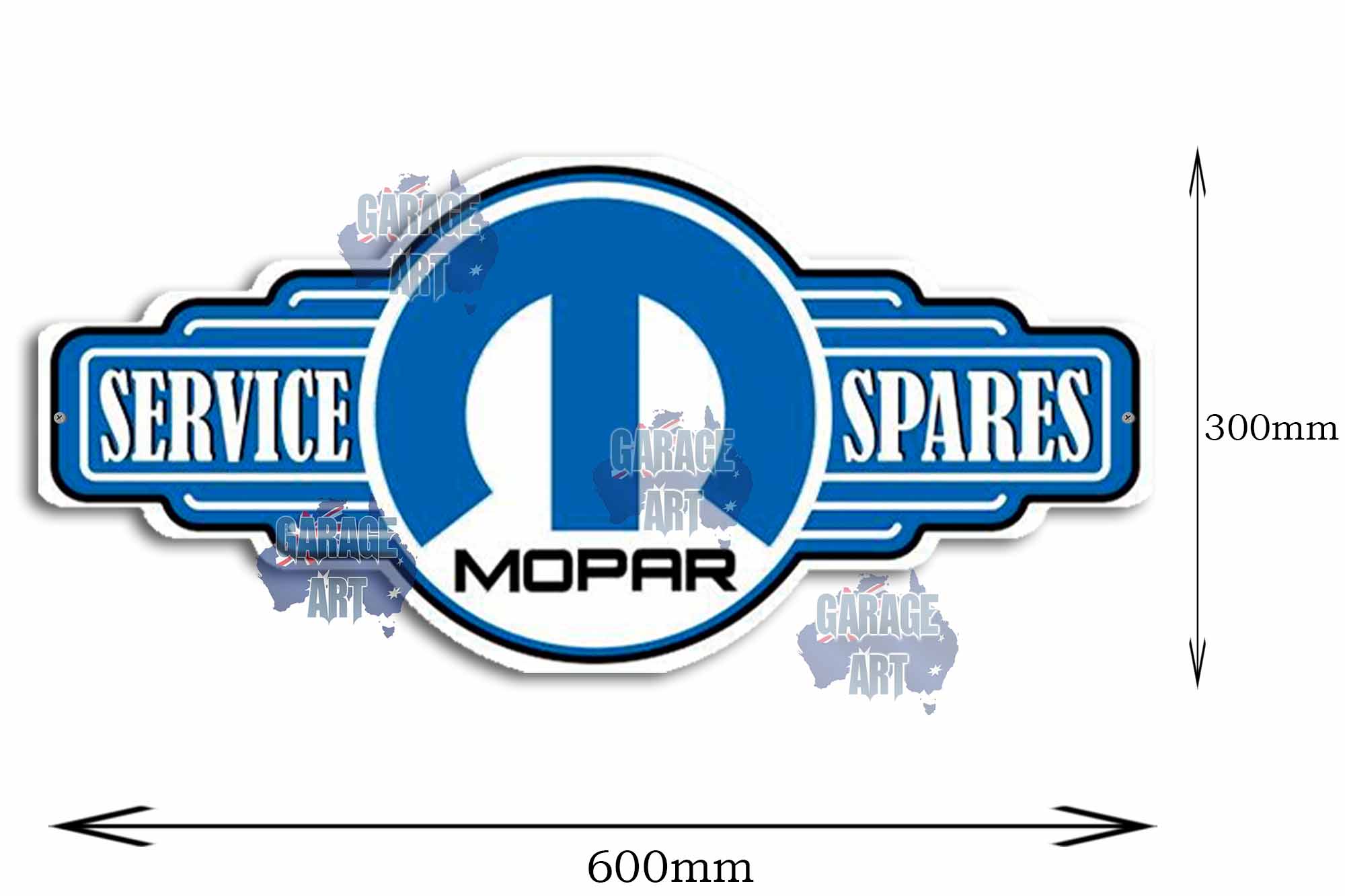 Mopar M Logo Tin Sign freeshipping - garageartaustralia