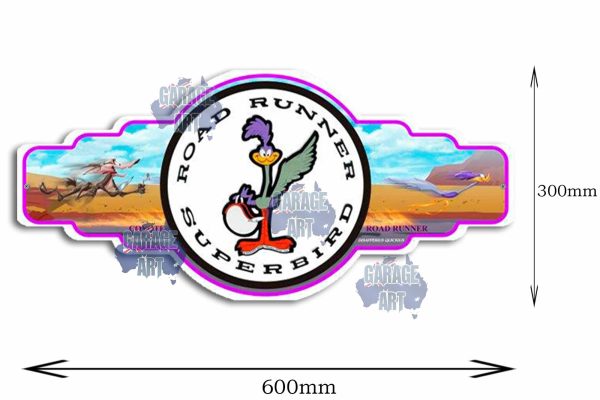Road Runner Super Bird Tin Sign freeshipping - garageartaustralia