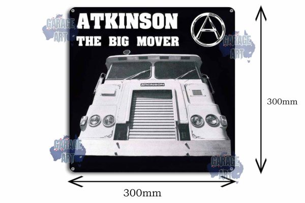 Atkinson Trucks The Big Movers 300mmx300mm Tin Sign freeshipping - garageartaustralia