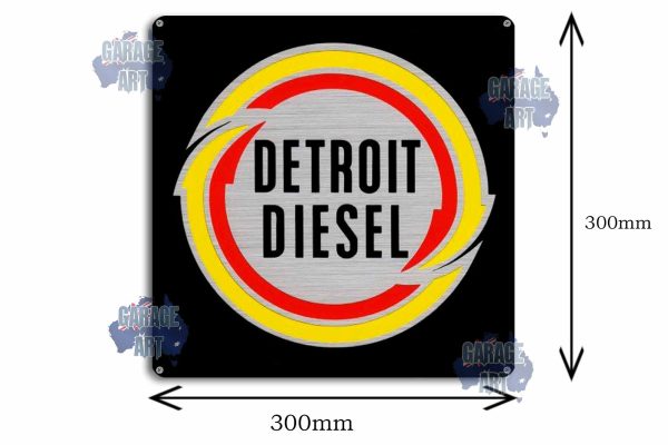 Detroit Diesel 300mmx300mm Tin Sign freeshipping - garageartaustralia