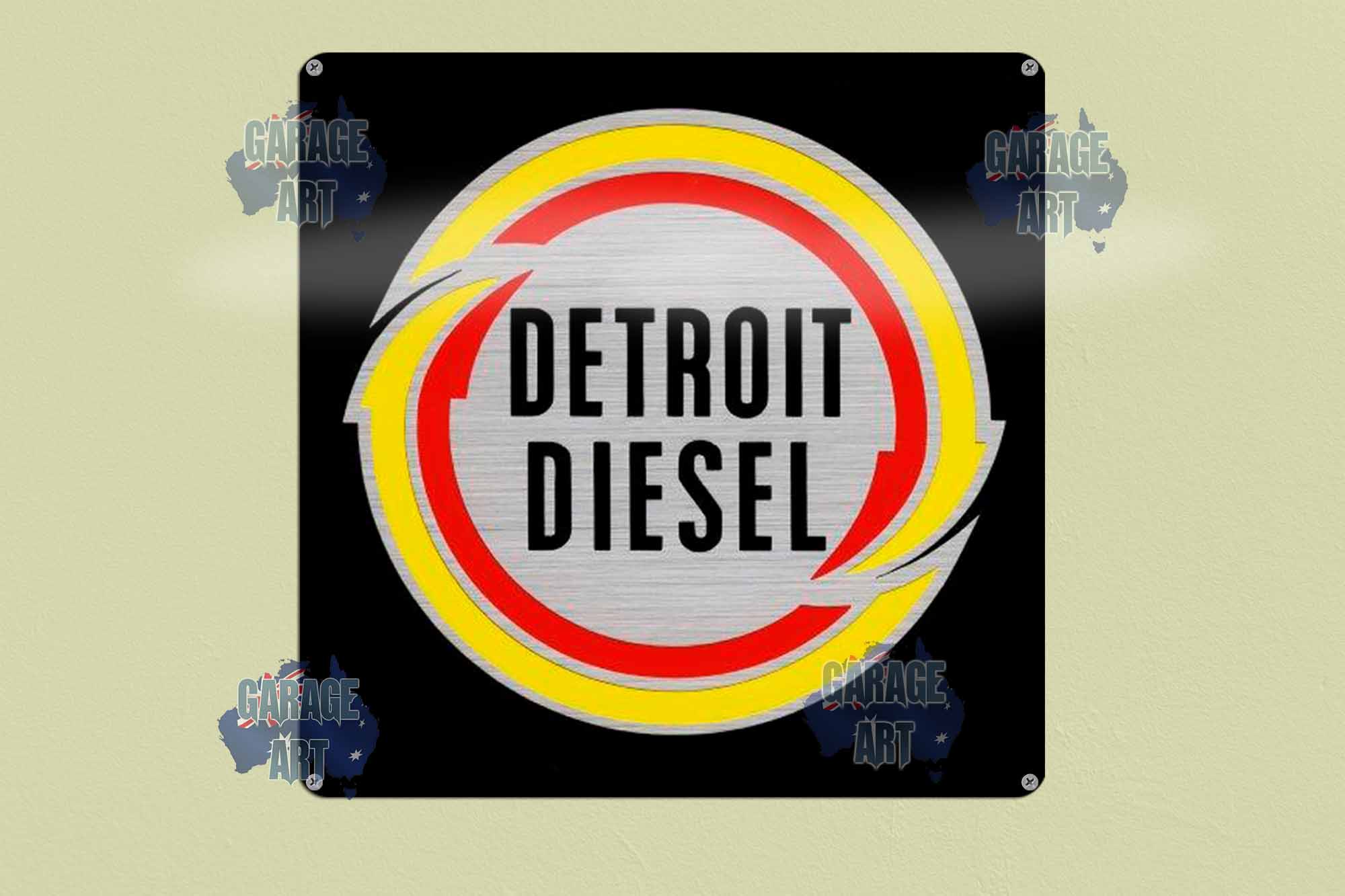 Detroit Diesel 300mmx300mm Tin Sign freeshipping - garageartaustralia
