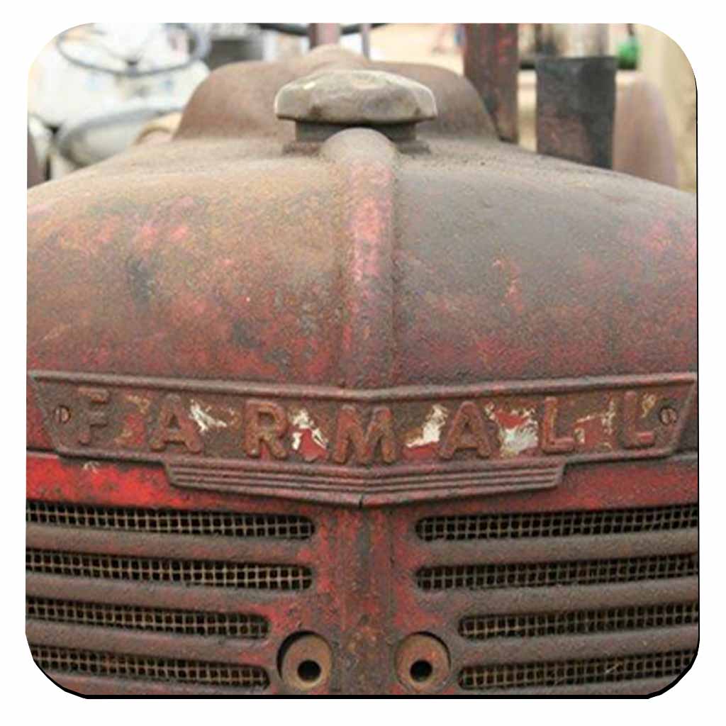 Farmall Rusty Tractor Coaster freeshipping - garageartaustralia