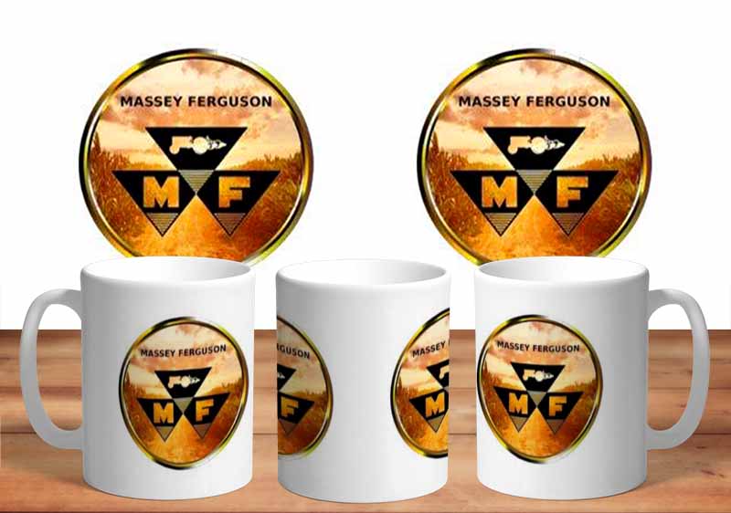 Massey Ferguson Wheat Logo Mug freeshipping - garageartaustralia