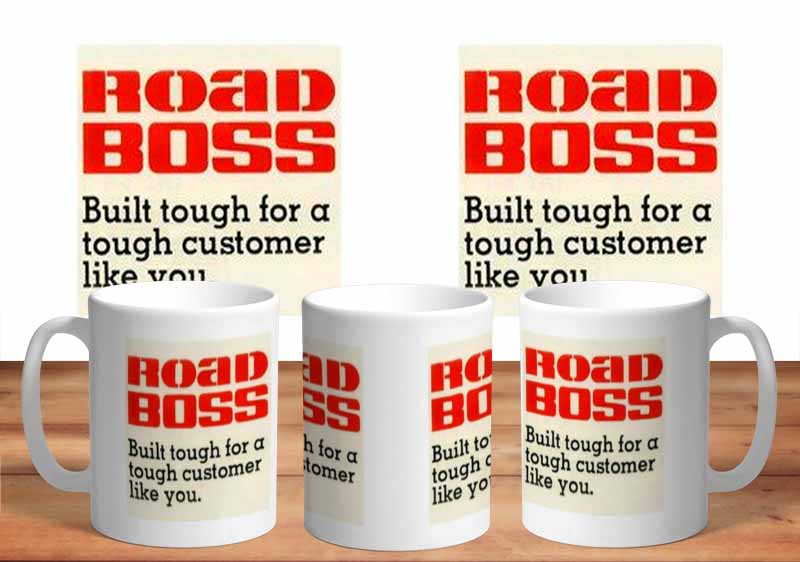 White Road Boss Logo Mug freeshipping - garageartaustralia