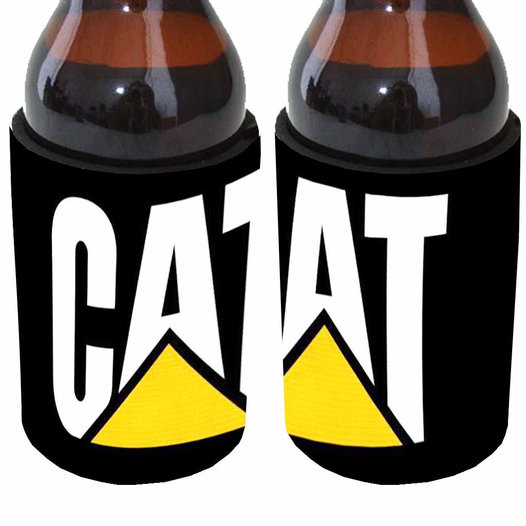 Black Cat Stubby Can Cooler freeshipping - garageartaustralia