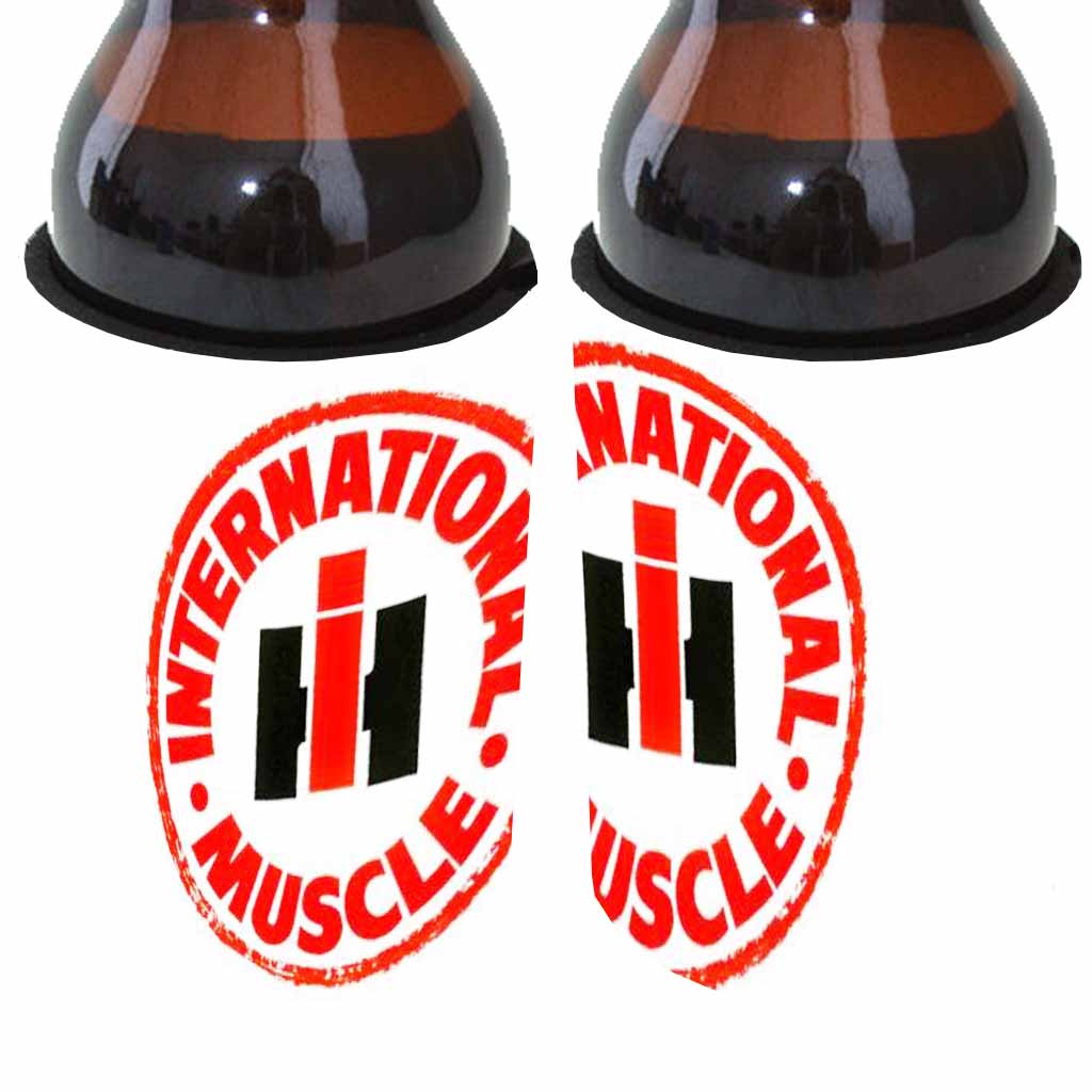 IH Muscle Logo Stubby Can Cooler freeshipping - garageartaustralia