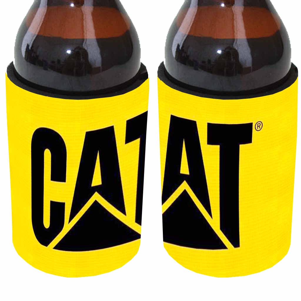Yellow Cat Stubby Can Cooler freeshipping - garageartaustralia